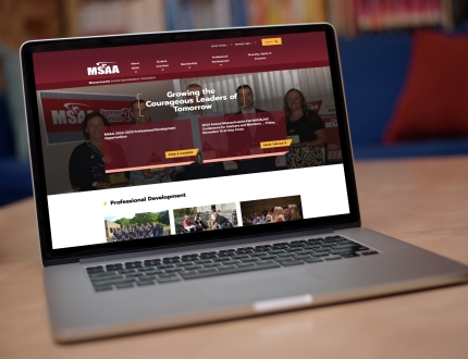 MSAA homepage inside desktop committee