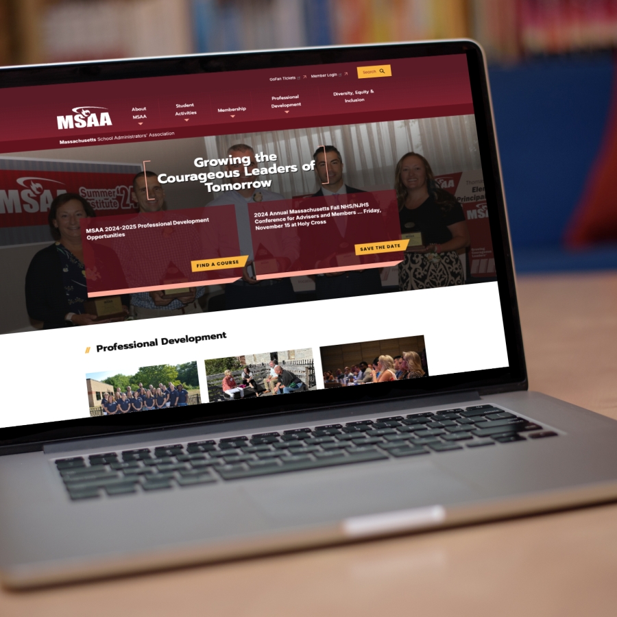 MSAA homepage inside desktop committee